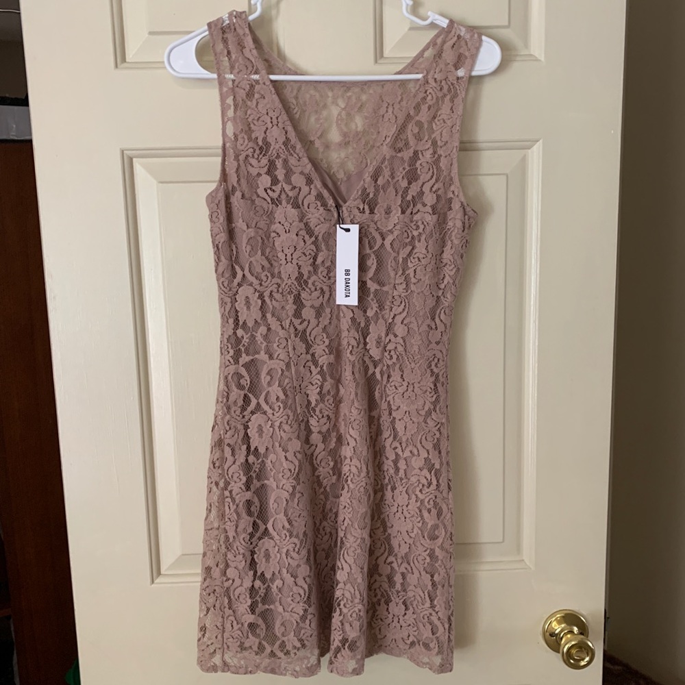 BB Dakota Nude Cocktail Dress